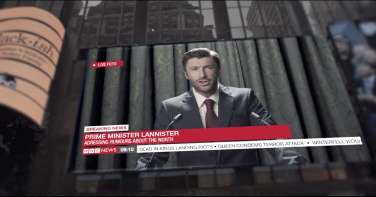 Трейлер несуществующего сериала "Вестерос" перенёс "Игру престолов" в наши дни.