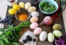 Kako barvati velikonočna jajca brez barvil