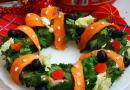 Olivier-salaatin koristelu uudeksi vuodeksi Koristele Olivier-salaatti uudeksi vuodeksi