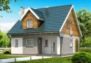Projekti kompaktnih hiš Projekti majhnih dvonadstropnih hiš do 100 m2