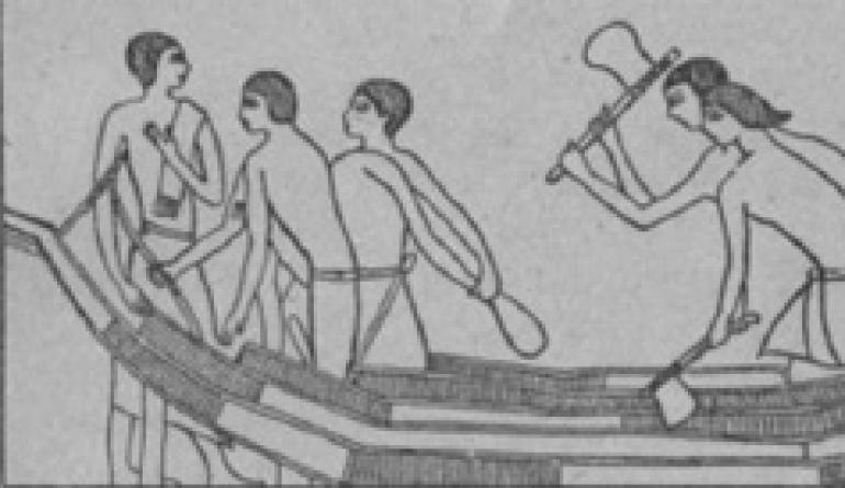 Zařízení pro upevnění raftů Několik člunových vorů upevněných lanem 4 písmena