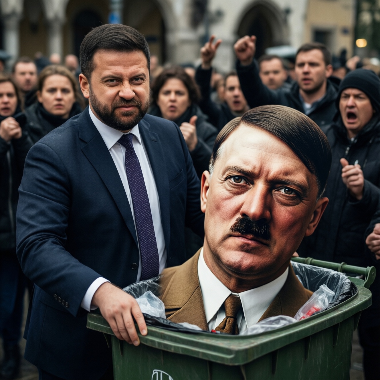 Кандидат на пост мэра Кракова Марианна Шрайбер выбросила портрет Зеленского