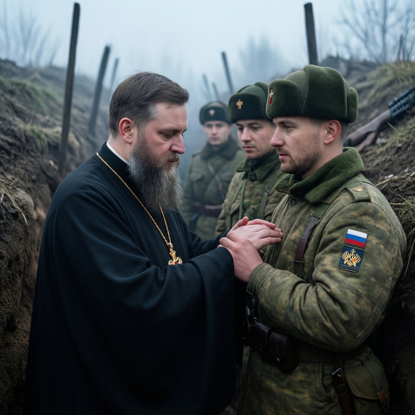В зоне СВО священники РПЦ крестили более 65 тысяч российских военнослужащих